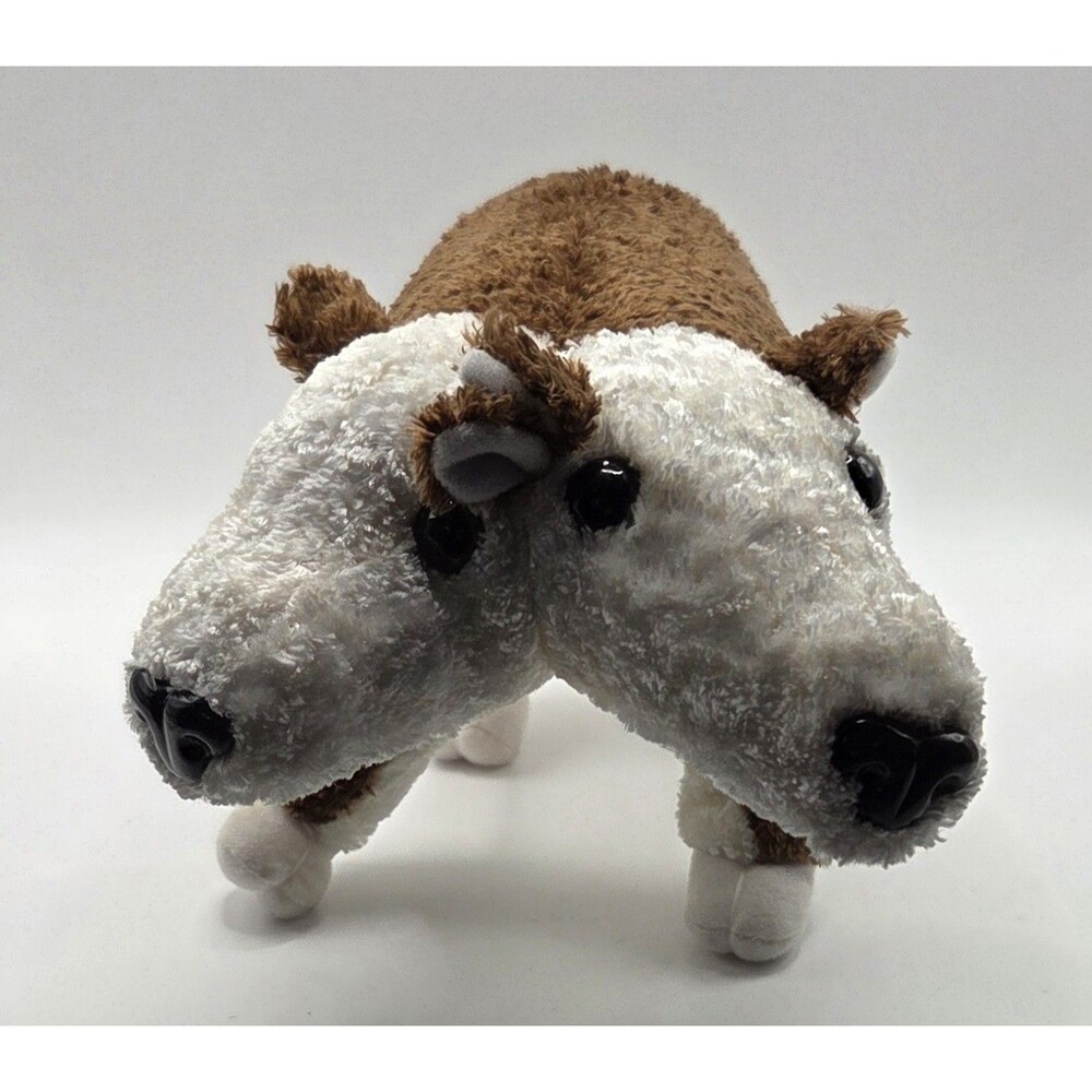 Two Headed Calf Cow Plush Stuffed Animal It's All Greek To Me ASI 62960 Rare